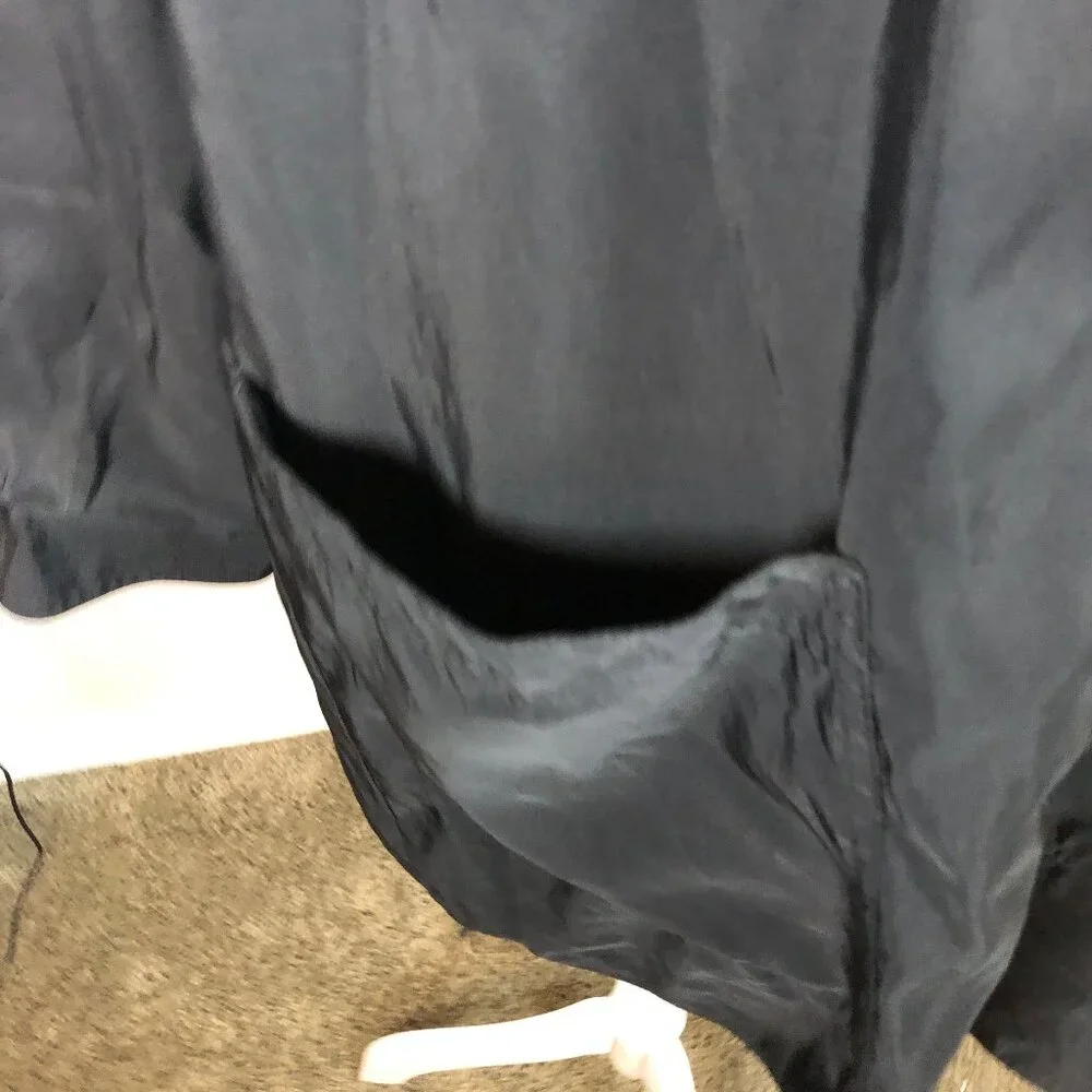 Vintage Reversible Zip-Up Coat — Burgundy & Black, Classic Minimalist Style